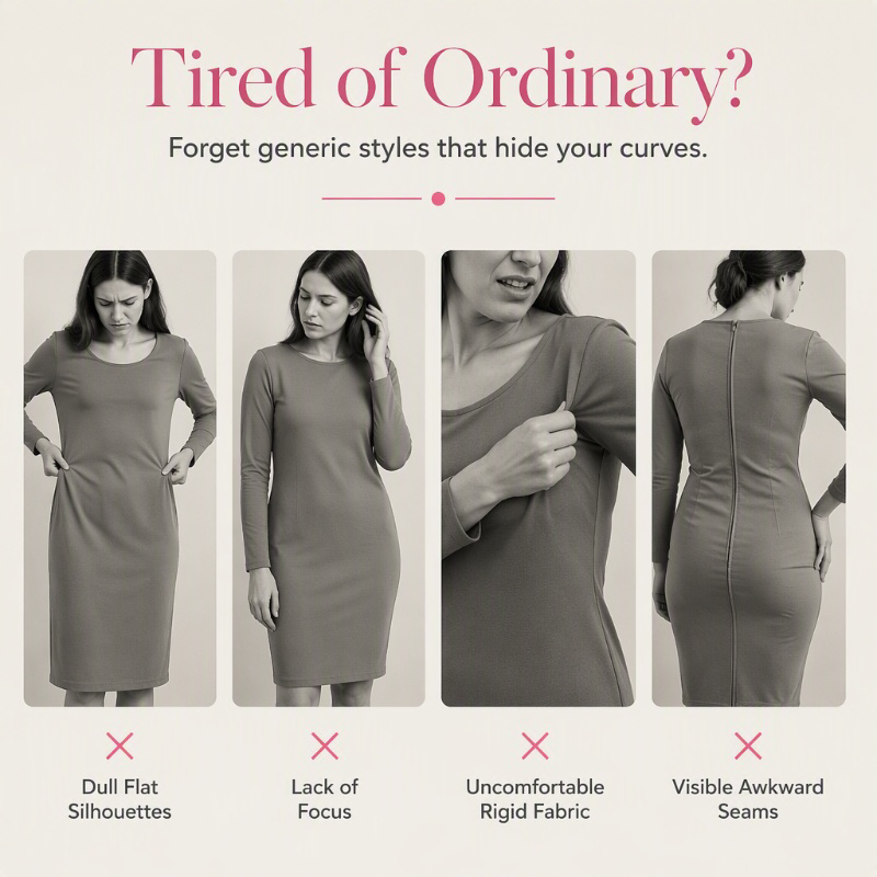 Women's Ruched Midi Dress with 3D Rose Details