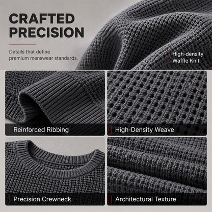 ✨2026 Collection at 50% OFF🎁JMIERR Men's Crewneck Sweater Soft Casual Sweaters Classic Long Sleeve Pullover Sweaters with Ribbing Edge