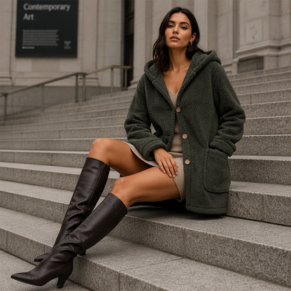 Women's Cozy Warm Hooded Jacket