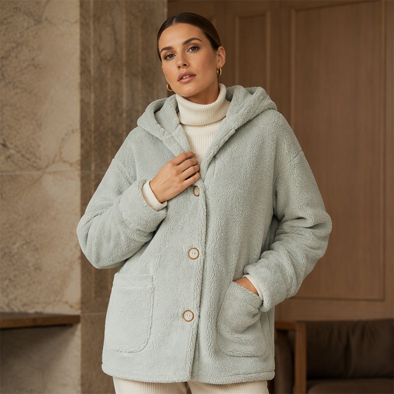 Women's Cozy Warm Hooded Jacket