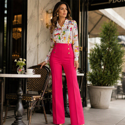 👖 Women's Flattering Stretchy Flare Pants – Slimming Fit & Effortless Autumn Style