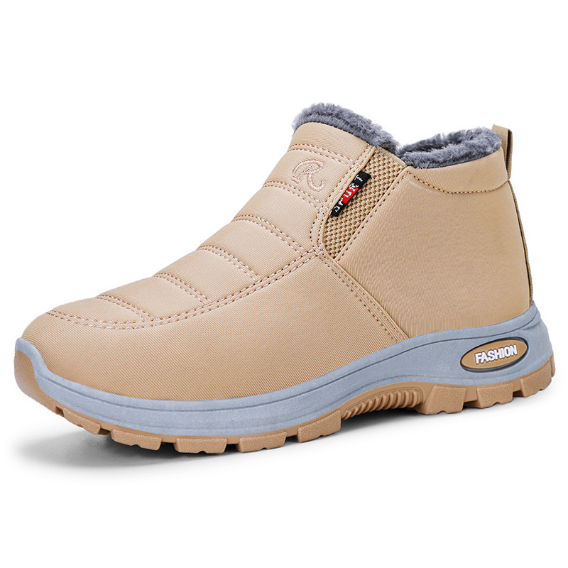 ❄️ Cold-Weather Comfort | Men's Warm Plush-Lined Slip-On Snow Boots