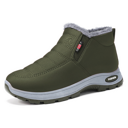 ❄️ Cold-Weather Comfort | Men's Warm Plush-Lined Slip-On Snow Boots