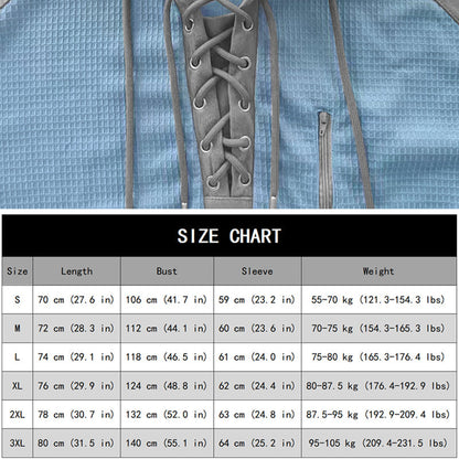 Men's Casual Knit Color-Block Hoodie