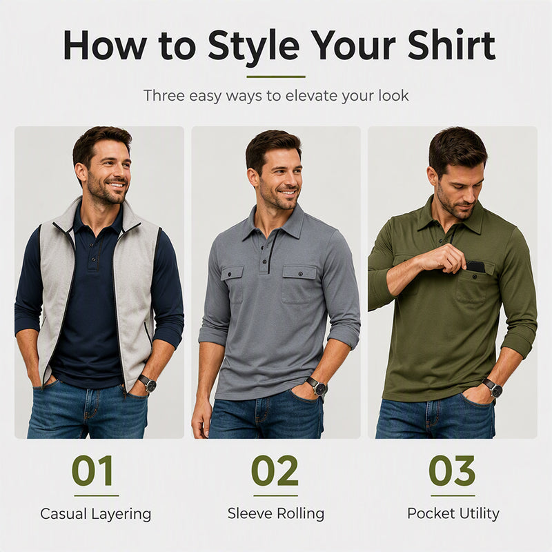 Men's All‑Day Comfort Long‑Sleeve Shirt