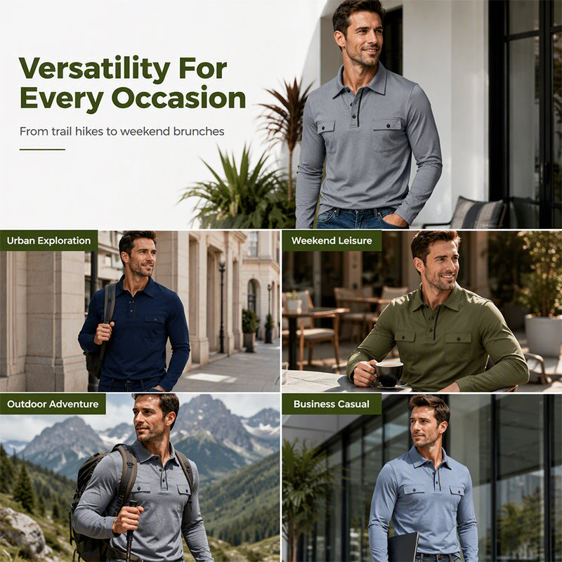Men's All‑Day Comfort Long‑Sleeve Shirt