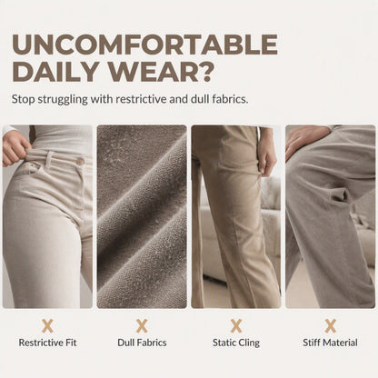 Women's Corduroy Wide-Leg Pants with Drawstring