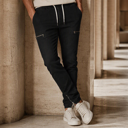 👖✨Bestseller - Slim-Fit Denim Joggers with Stretch Waist – Easy Pull-On Style & Clean Tapered Look for Everyday Wear