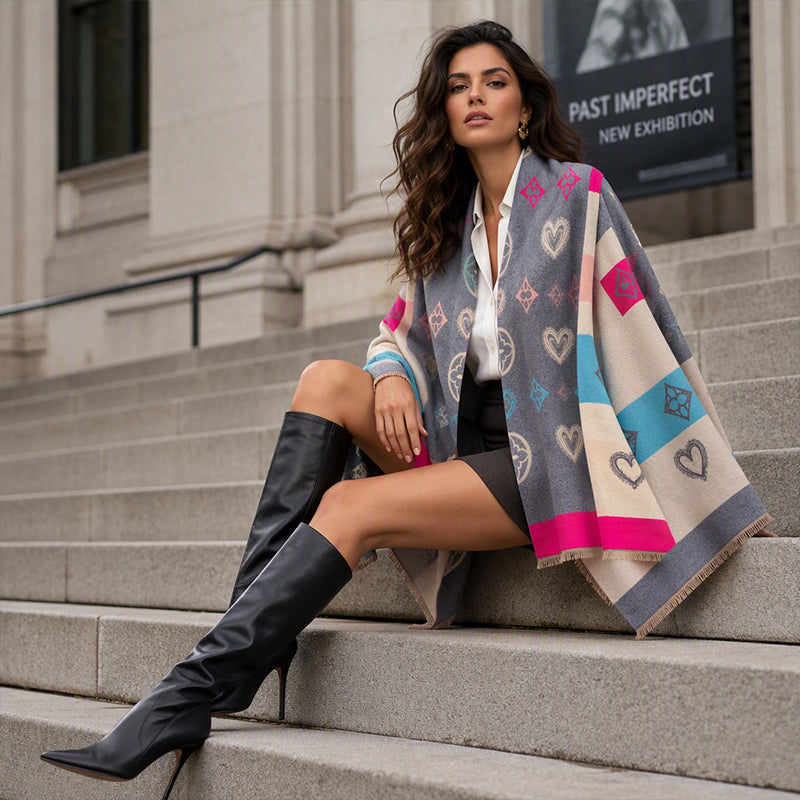 Women's Winter Warm Shawl Wrap