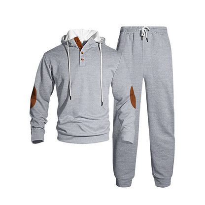 Men's Casual Hooded Tracksuit Set