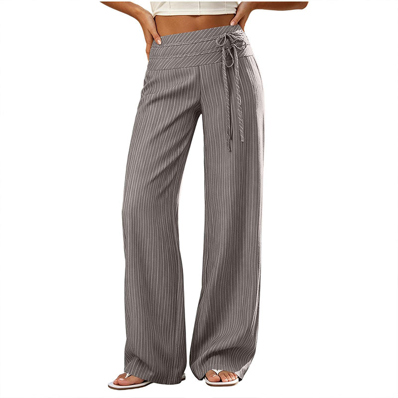 ✨ Easy Everyday Style | Women's Striped Wide-Leg Casual Pants