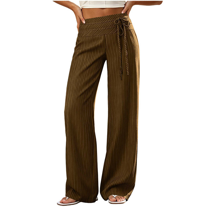 ✨ Easy Everyday Style | Women's Striped Wide-Leg Casual Pants