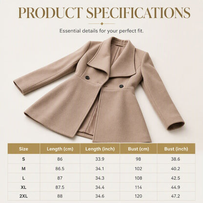 ⌛Limited-Time Offer-Women's Elegant Slim Fit Lapel Coat