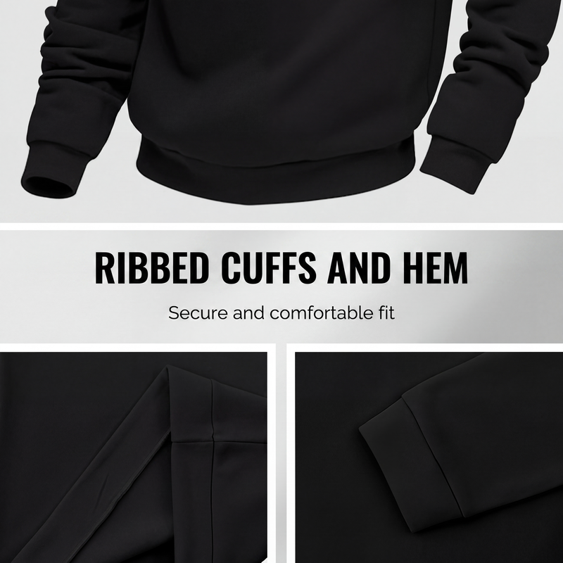 🍂 Easy Everyday Comfort | Men's Warm-Lined Stand-Collar Quarter-Zip Pullover