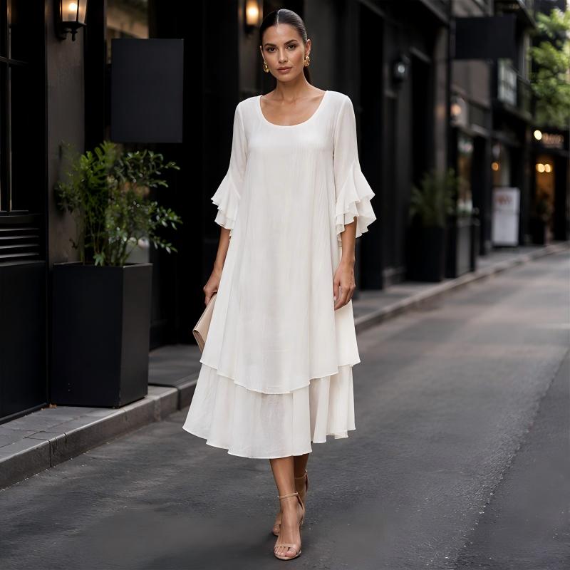 ⌛Limited-Time Offer-Women's Summer Loose Ruffle Sleeve Dress