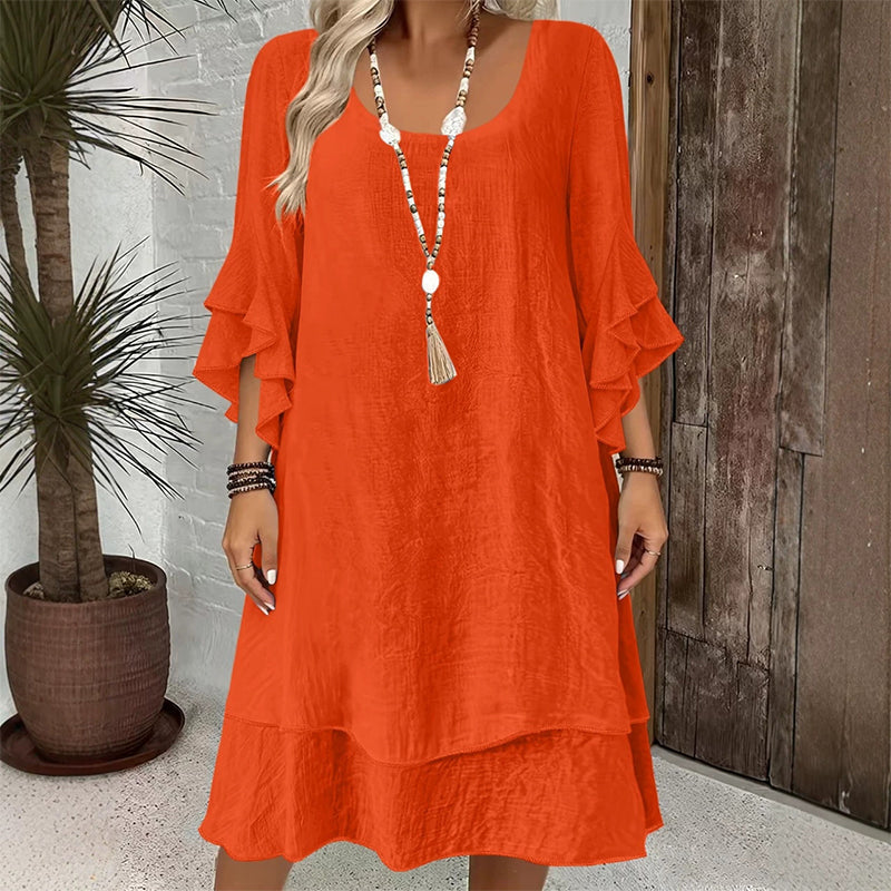 ⌛Limited-Time Offer-Women's Summer Loose Ruffle Sleeve Dress