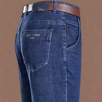 Men's Warm Lined Straight-Leg Jeans