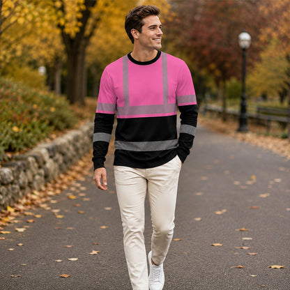 ✨ New Arrival | Men's Reflective Color-Block Performance Top