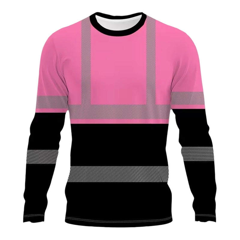 ✨ New Arrival | Men's Reflective Color-Block Performance Top
