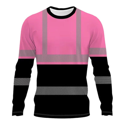 ✨ New Arrival | Men's Reflective Color-Block Performance Top