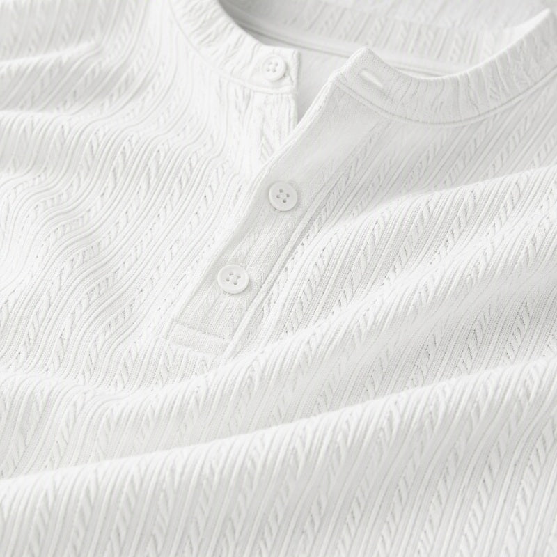 Men's Casual Henley Long Sleeve Shirt