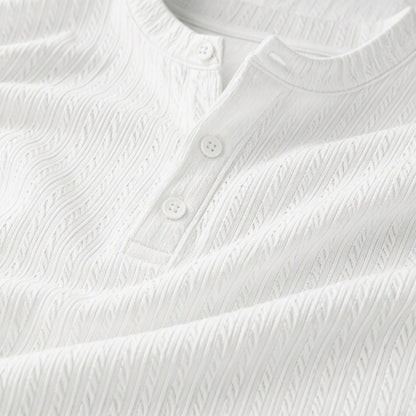 Men's Casual Henley Long Sleeve Shirt