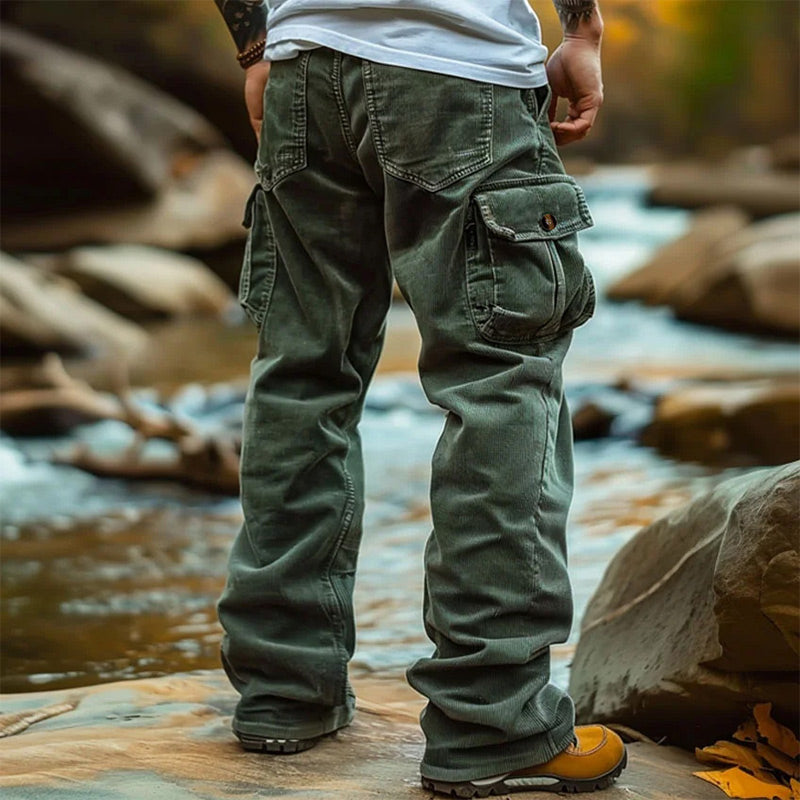 Men's Casual Cargo Pants with Pockets