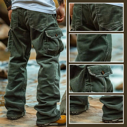 Men's Casual Cargo Pants with Pockets
