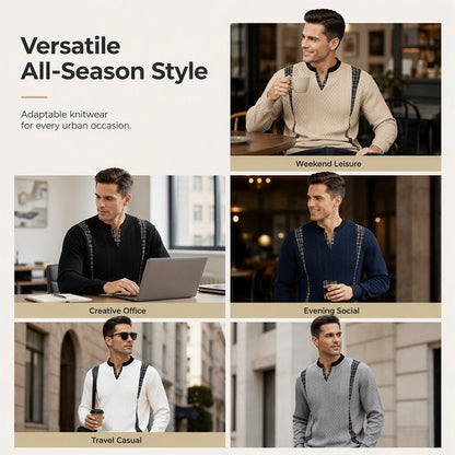 Men's Casual Long Sleeve Pullover Sweatshirt