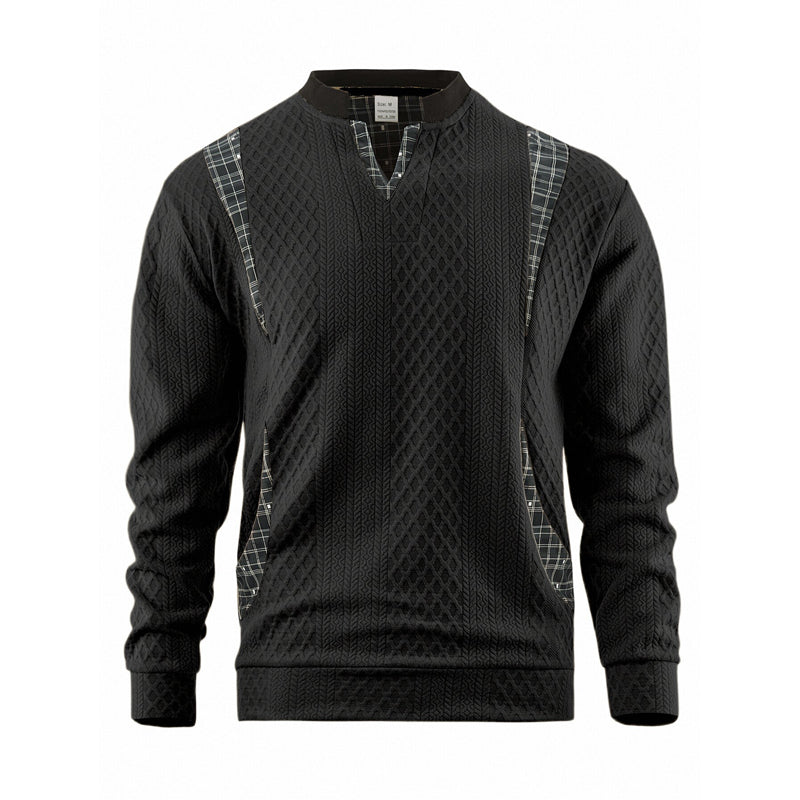 Men's Casual Long Sleeve Pullover Sweatshirt