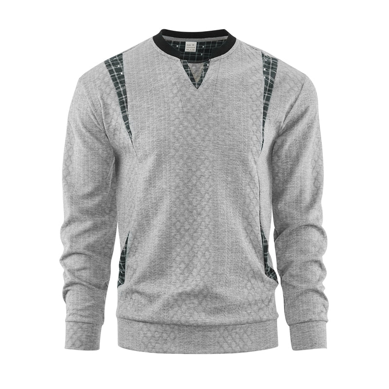 Men's Casual Long Sleeve Pullover Sweatshirt