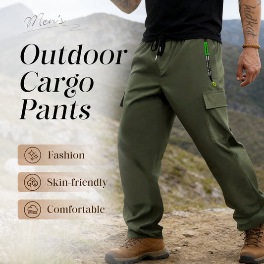 Men's Outdoor Cargo Pants with Multi-Pockets