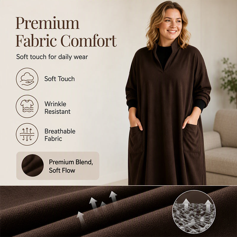 🍁New Fall Collection-Women's Loose Draping Dress with Pockets