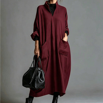 🍁New Fall Collection-Women's Loose Draping Dress with Pockets