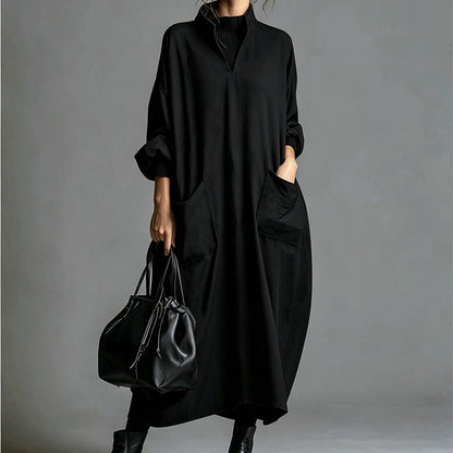 🍁New Fall Collection-Women's Loose Draping Dress with Pockets