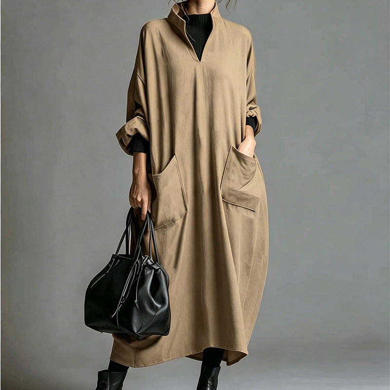 🍁New Fall Collection-Women's Loose Draping Dress with Pockets