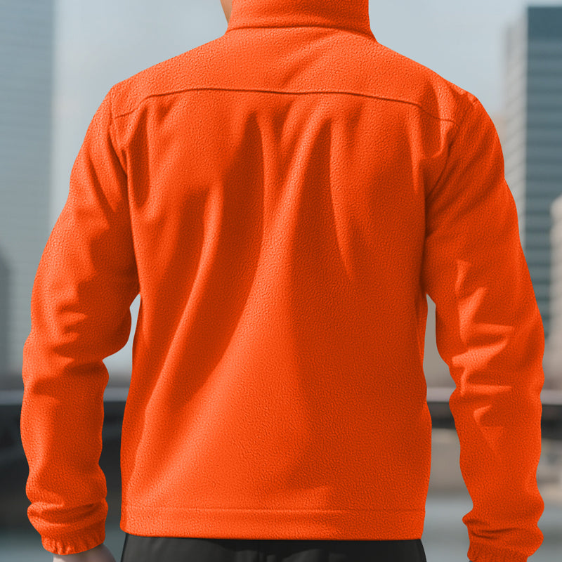 Men's Full-Zip Warm Jacket with Pockets