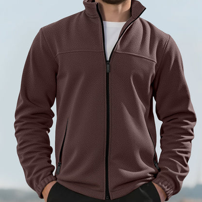 Men's Full-Zip Warm Jacket with Pockets