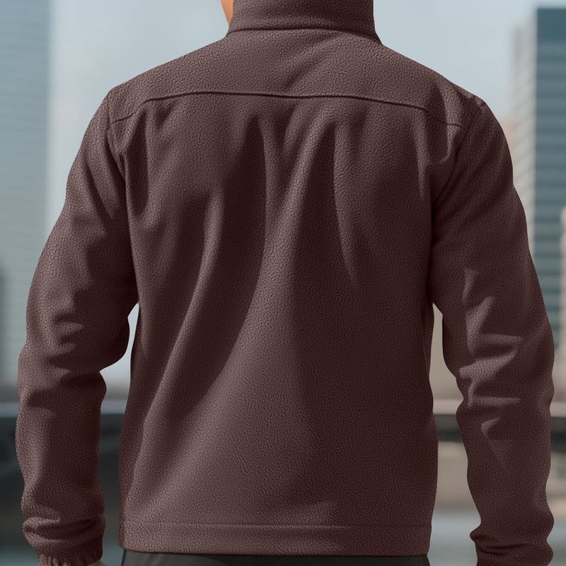 Men's Full-Zip Warm Jacket with Pockets