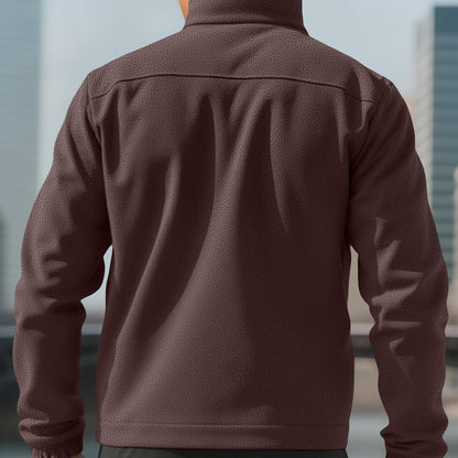 Men's Full-Zip Warm Jacket with Pockets