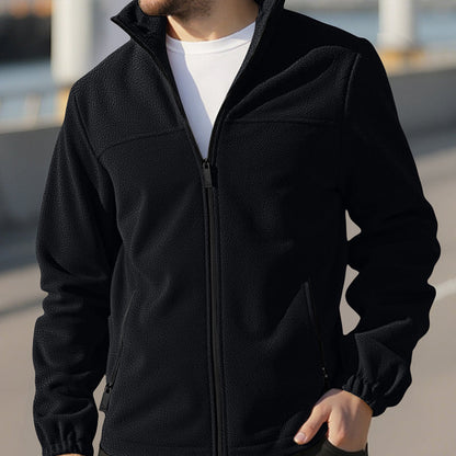 Men's Full-Zip Warm Jacket with Pockets