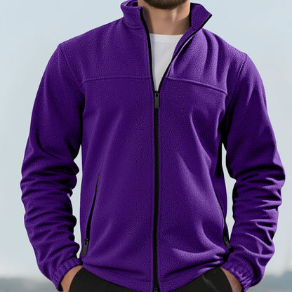 Men's Full-Zip Warm Jacket with Pockets
