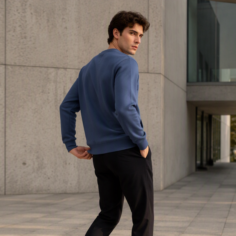 Men's Casual Classic Crewneck Sweatshirt