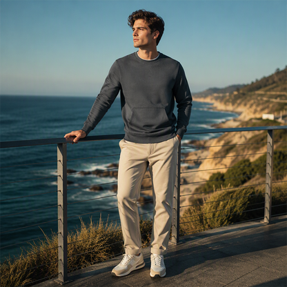 Men's Casual Classic Crewneck Sweatshirt