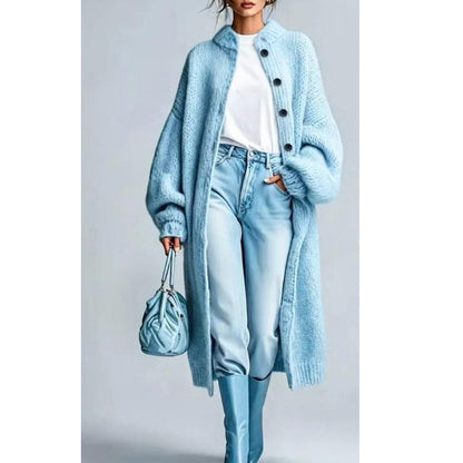 Women's Chunky Knit Long Sweater Coat