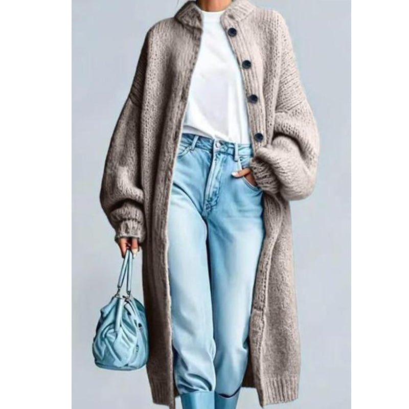 Women's Chunky Knit Long Sweater Coat