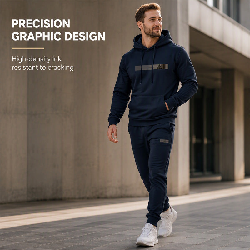 Men's Hooded Sweatshirt & Sweatpants 2-Piece Set