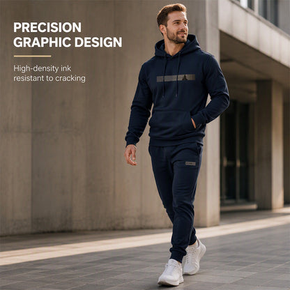 Men's Hooded Sweatshirt & Sweatpants 2-Piece Set