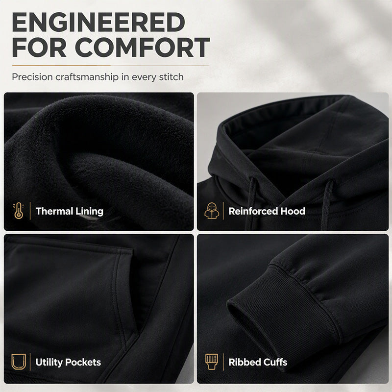 Men's Hooded Sweatshirt & Sweatpants 2-Piece Set