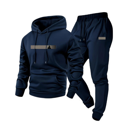 Men's Hooded Sweatshirt & Sweatpants 2-Piece Set